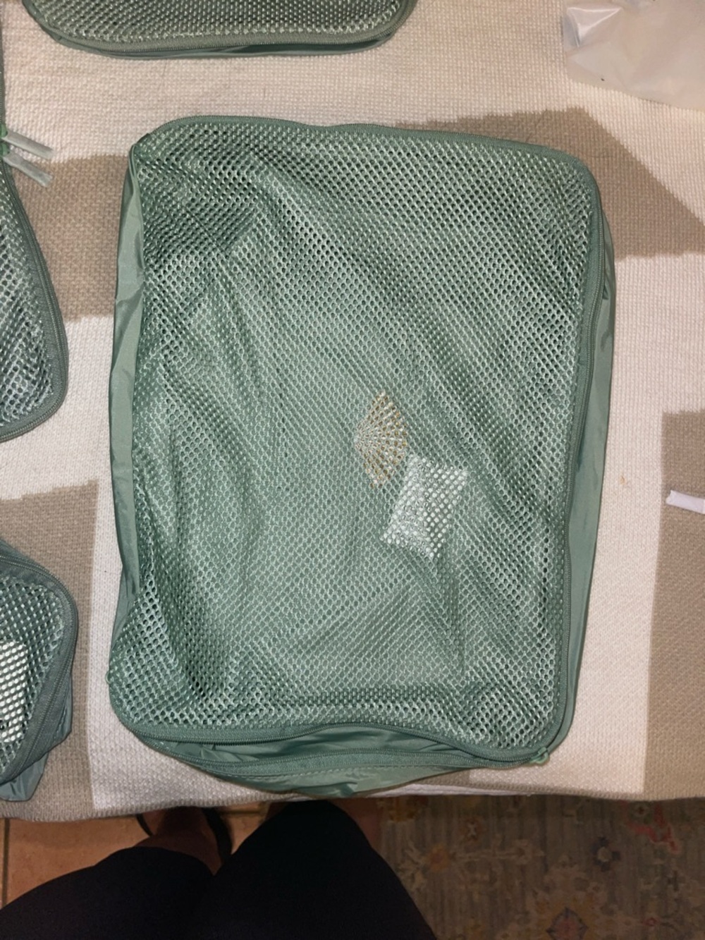 Set of 5 Sage Green Packing Cubes - Picture 3 of 6